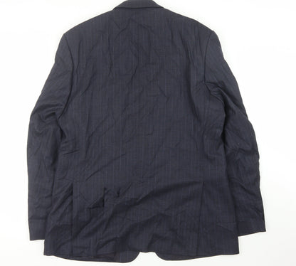 Mens UK Size 44 The Label Regular Blue Suit Jacket