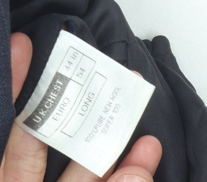 Mens UK Size 44 The Label Regular Blue Suit Jacket