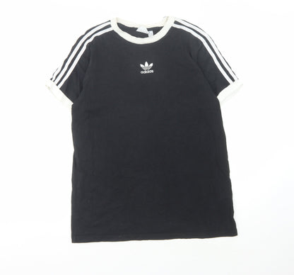 Womens UK Size 10 adidas Black Basic T-Shirt