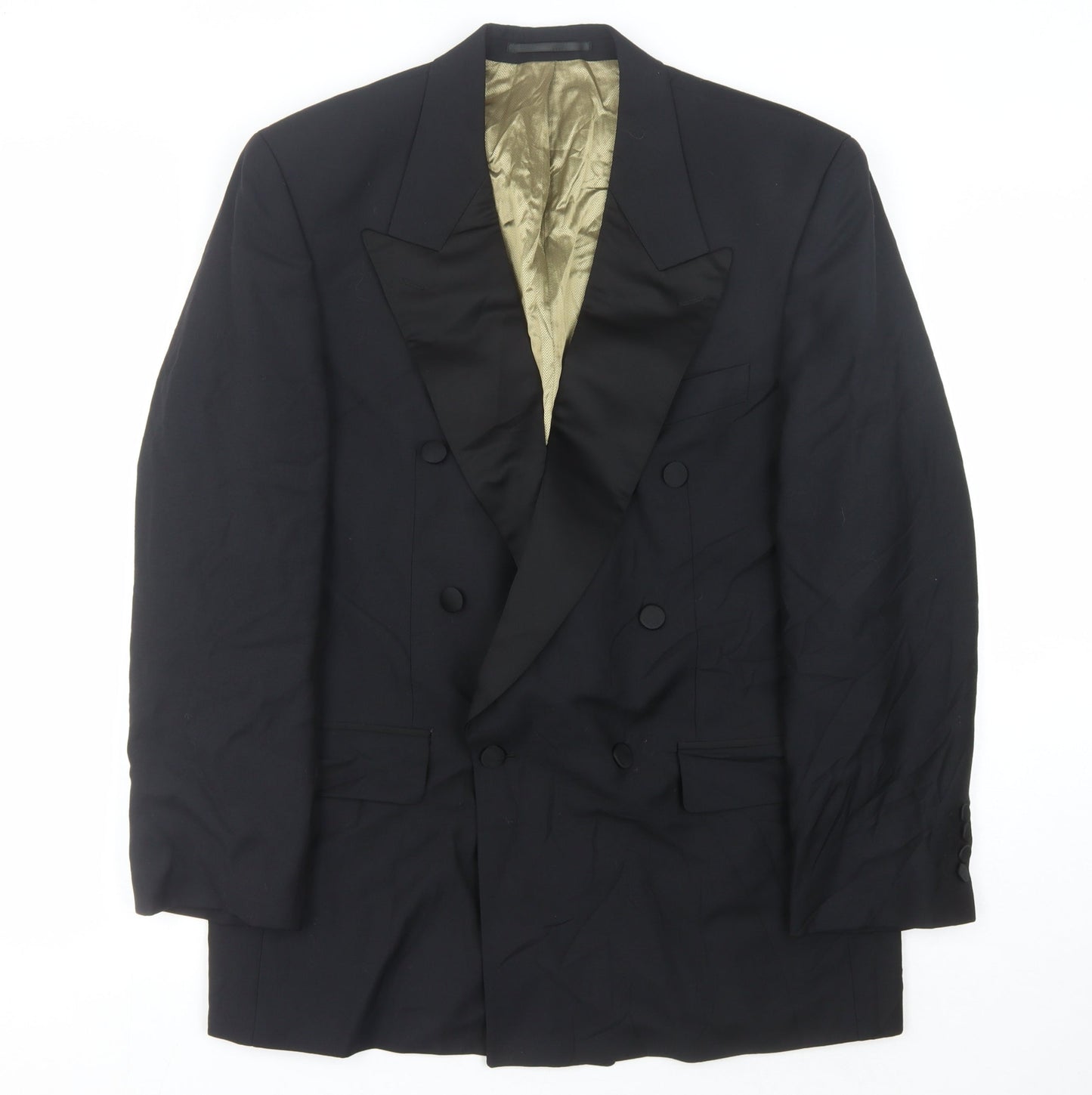 Mens UK Size 40 Van Gils Regular Black Suit Tuxedo