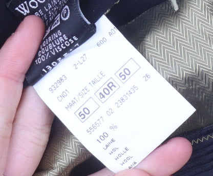 Mens UK Size 40 Van Gils Regular Black Suit Tuxedo