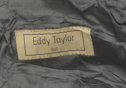 Eddy Taylor Mens Blue Wool Suit Jacket Size 42R