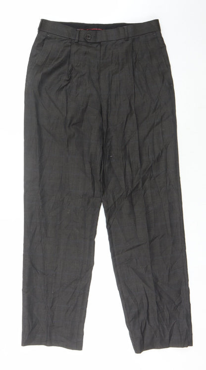 Marks and Spencer Men's Black Wool Dress Pants