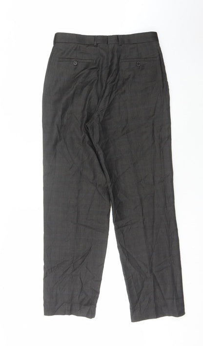 Marks and Spencer Men's Black Wool Dress Pants