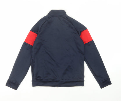 Adidas Boys Blue Full Zip Sweatshirt 9-10 Years