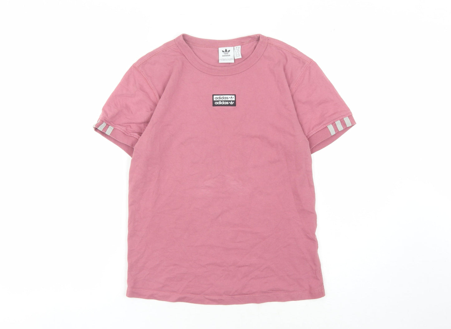 Womens UK Size XS adidas Pink Basic T-Shirt