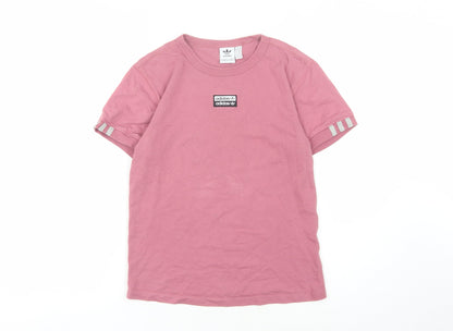 Womens UK Size XS adidas Pink Basic T-Shirt