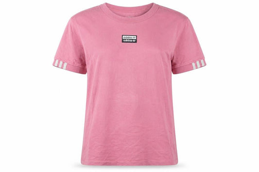 Front view of Adidas Women's Pink XS T-Shirt, Casual Comfort