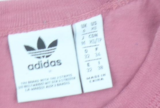 Womens UK Size XS adidas Pink Basic T-Shirt