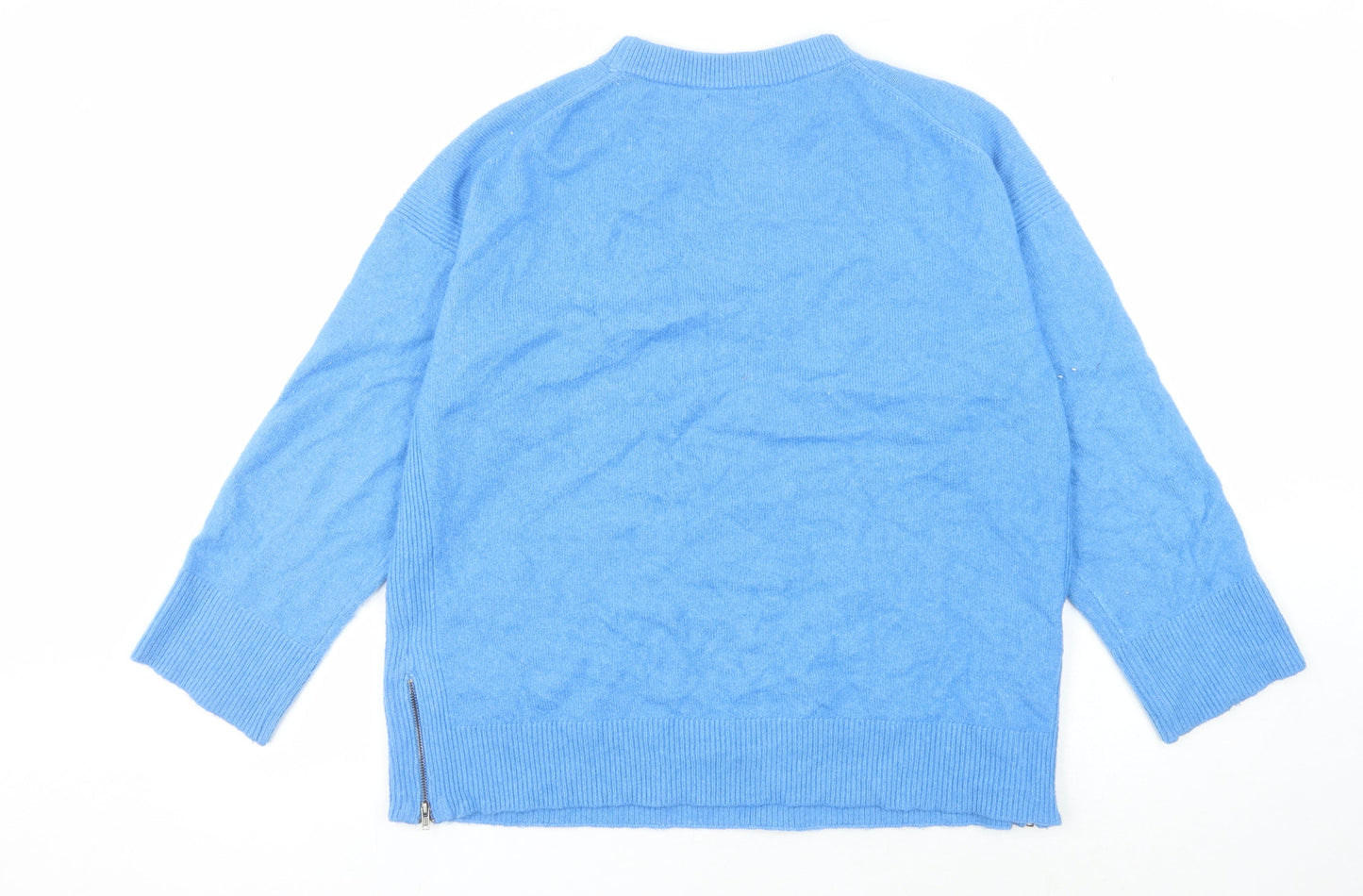 Womens UK Size M Monsoon Blue Pullover Jumper