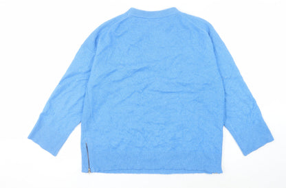 Womens UK Size M Monsoon Blue Pullover Jumper