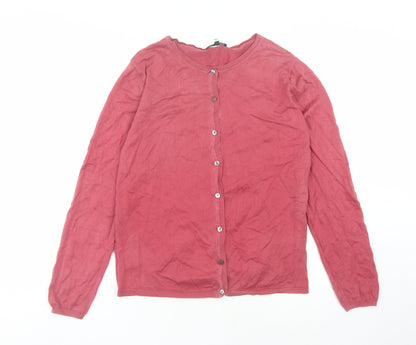 Racing Green Women's Red Cardigan Size 10