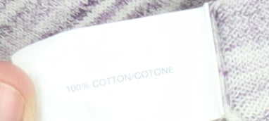 Gap Women's Purple Striped Cardigan Medium