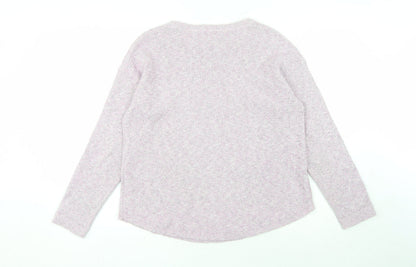 Womens UK Size 12 Fat Face Pink Pullover Jumper