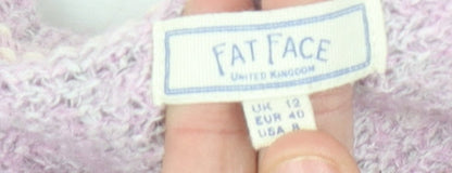 Womens UK Size 12 Fat Face Pink Pullover Jumper