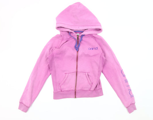 Animal Women's Pink Basic Jacket Size S Casual