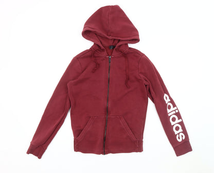 Womens UK Size S adidas Red Basic Jacket