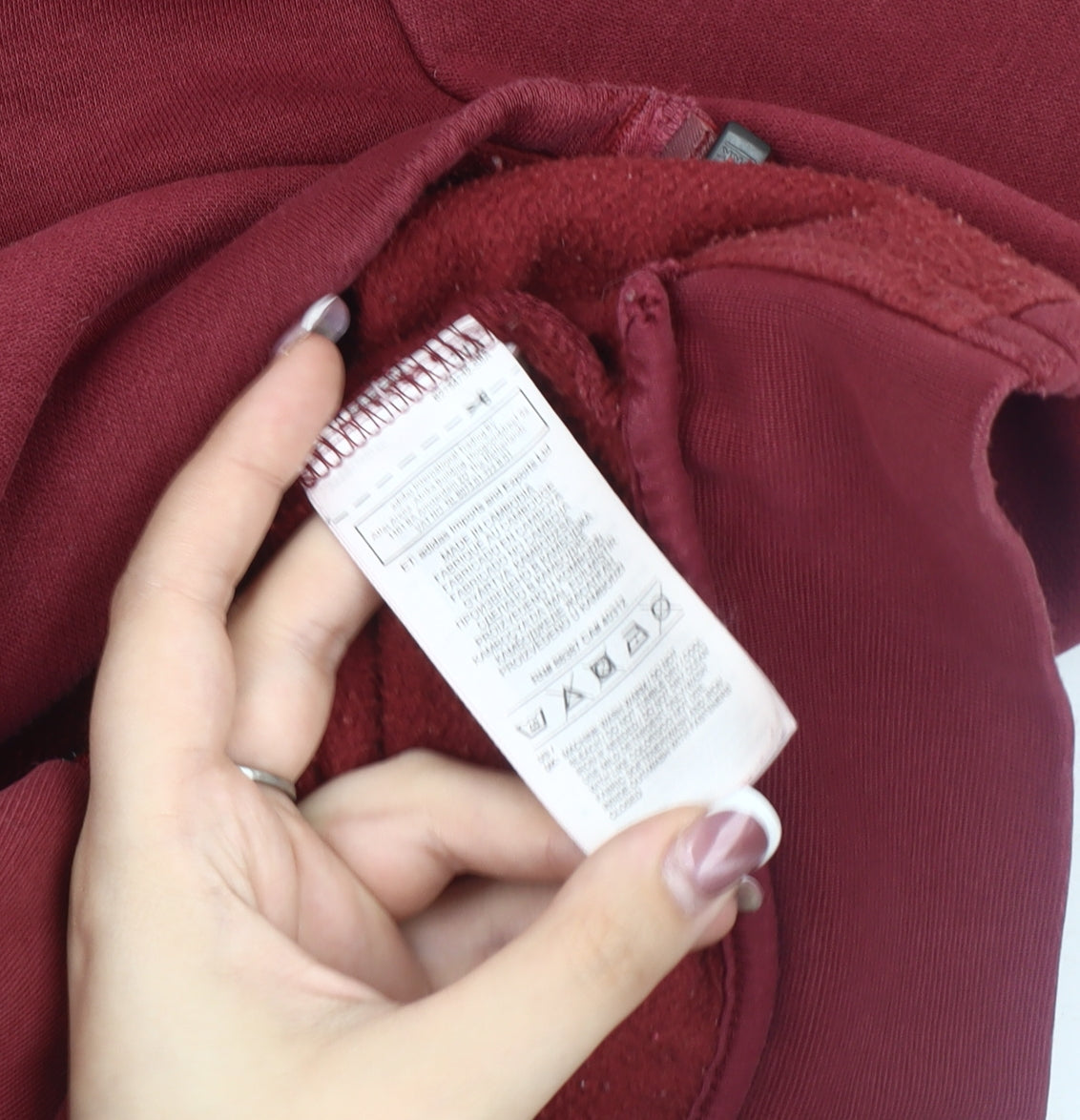 Womens UK Size S adidas Red Basic Jacket