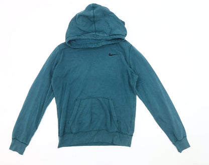 Mens UK Size S Nike Blue Pullover Hoodie