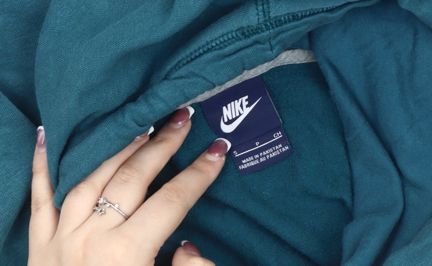 Mens UK Size S Nike Blue Pullover Hoodie