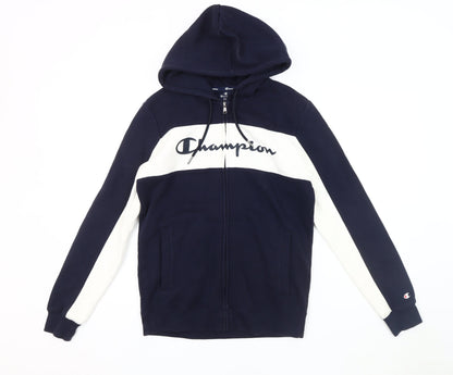 Mens UK Size S Champion Blue Hooded