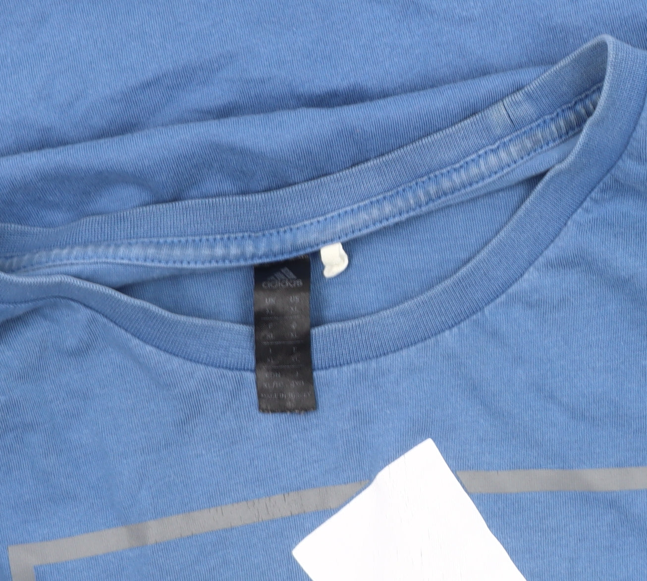 Adidas Men's Blue Graphic Logo T-Shirt Medium