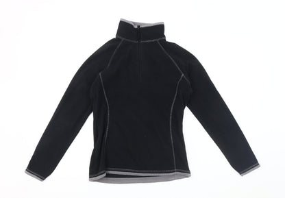 Womens UK Size 8 Mountain Warehouse Black Full Zip Sweatshirt