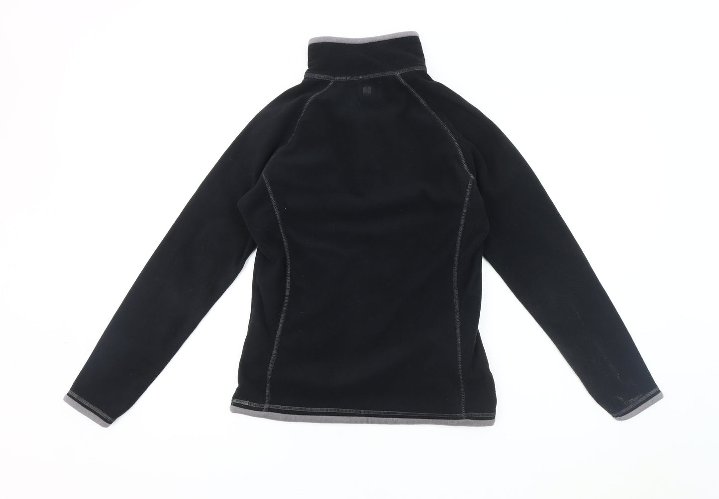 Womens UK Size 8 Mountain Warehouse Black Full Zip Sweatshirt