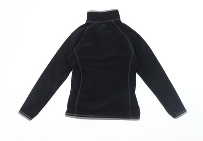 Womens UK Size 8 Mountain Warehouse Black Full Zip Sweatshirt