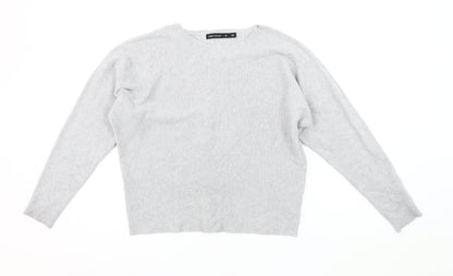 Karen Millen Women's Grey Boat Neck Pullover Jumper XS