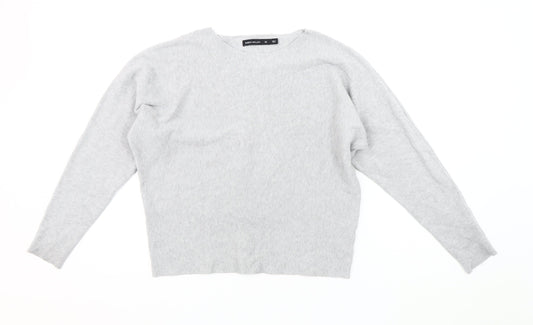 Karen Millen Women's Grey Boat Neck Pullover Jumper XS