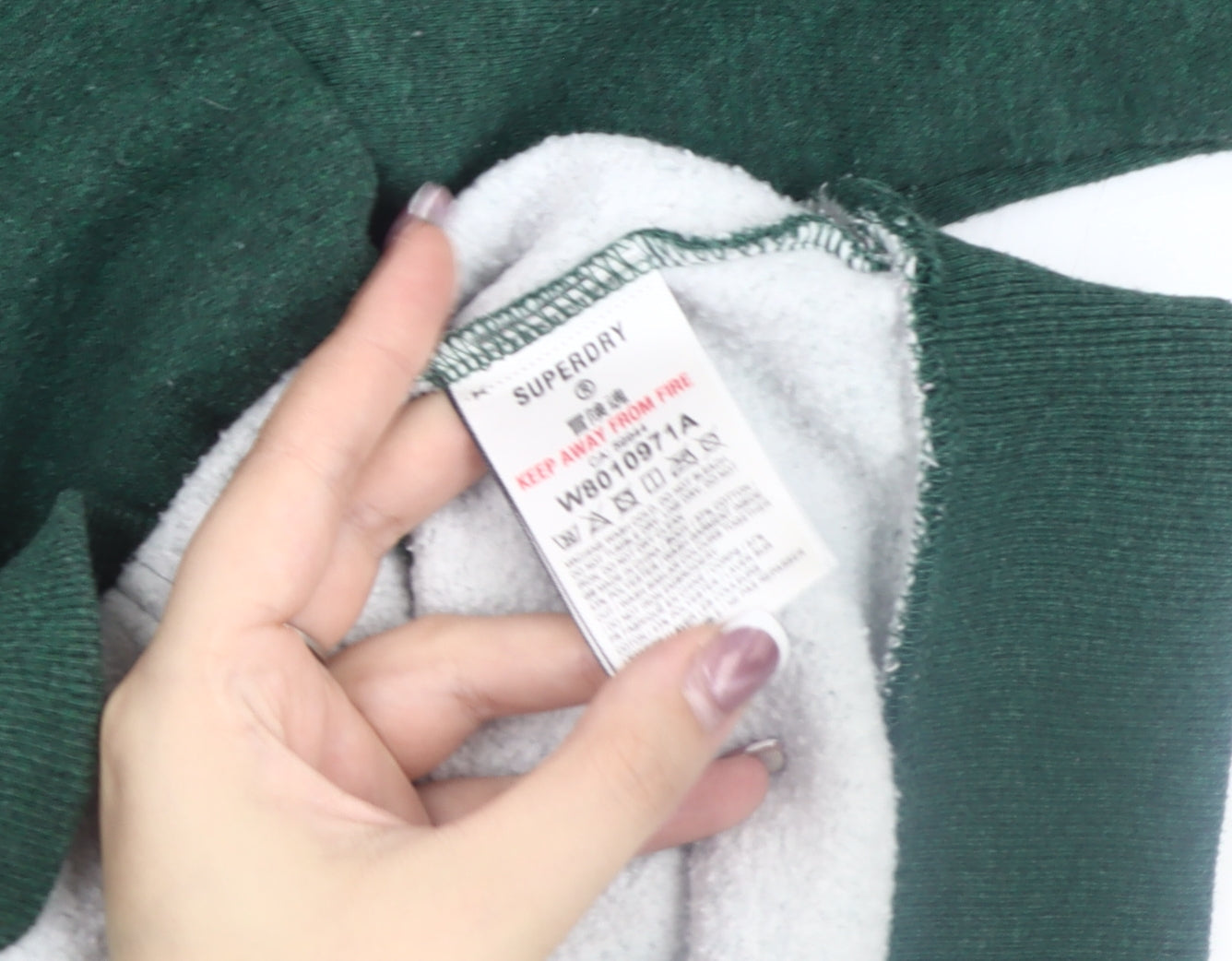 Superdry Men's Green Pullover Sweatshirt XS