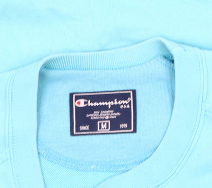 Mens UK Size M Champion Blue Pullover Sweatshirt
