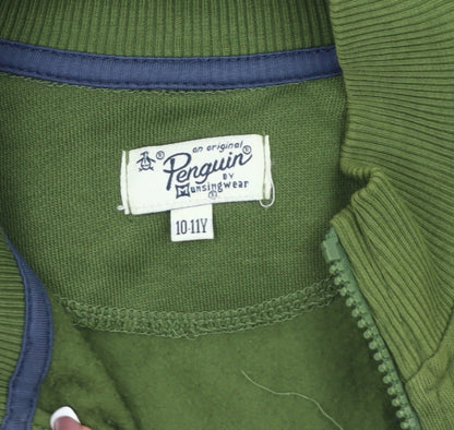 Penguin Boys Green Blue Track Jacket 10-11 Years