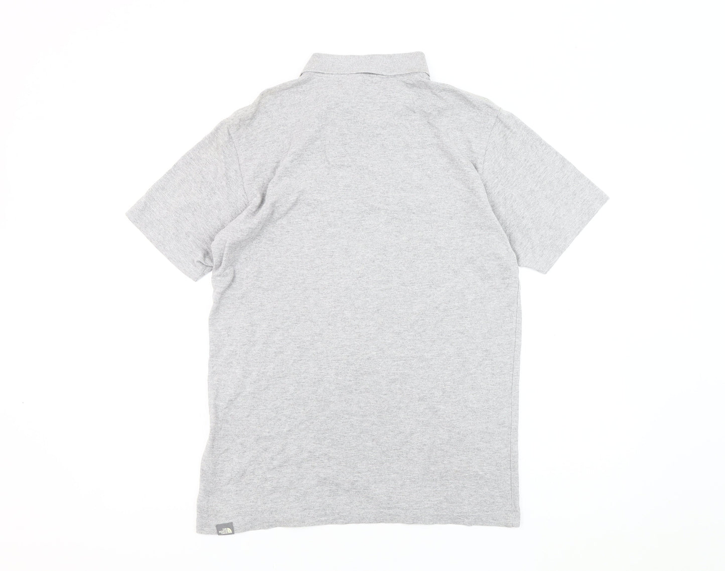 The North Face Grey Men's Polo Shirt, Short Sleeve, Size S
