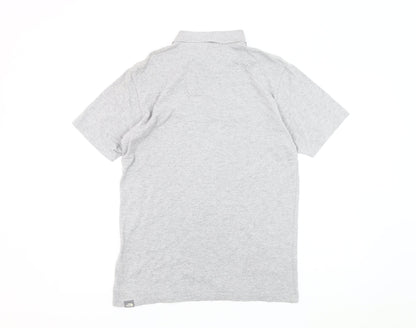The North Face Grey Men's Polo Shirt, Short Sleeve, Size S