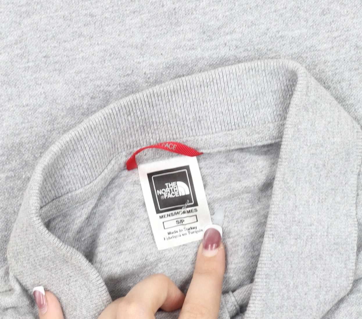 The North Face Grey Men's Polo Shirt, Short Sleeve, Size S