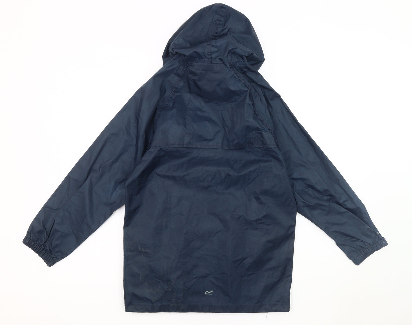 Regatta Boys Blue Windbreaker Jacket, Hooded, Size 9-10