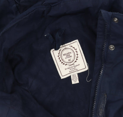 Womens UK Size 10 Regatta Blue Parka Coat
