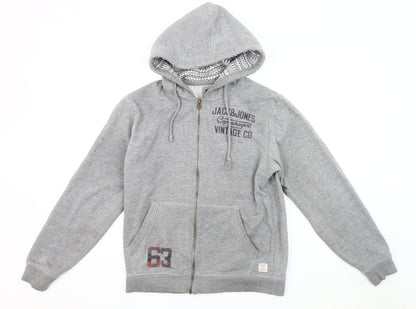 Mens UK Size M JACK & JONES Grey Basic Jacket
