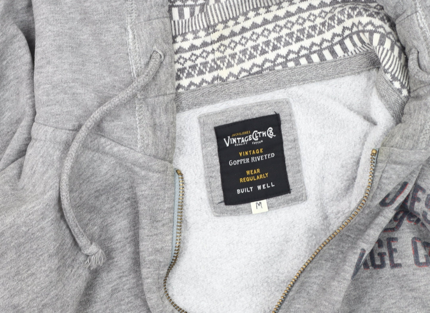 Mens UK Size M JACK & JONES Grey Basic Jacket