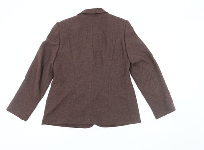 Eastex Women's Brown Suit Jacket Size 10 Classic Fit