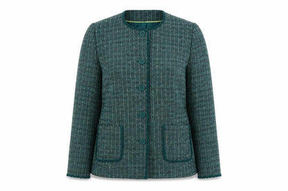 Womens UK Size 14 Honor Millburn Green Basic Jacket