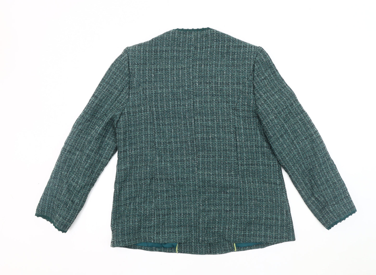 Womens UK Size 14 Honor Millburn Green Basic Jacket