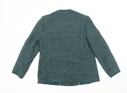 Womens UK Size 14 Honor Millburn Green Basic Jacket