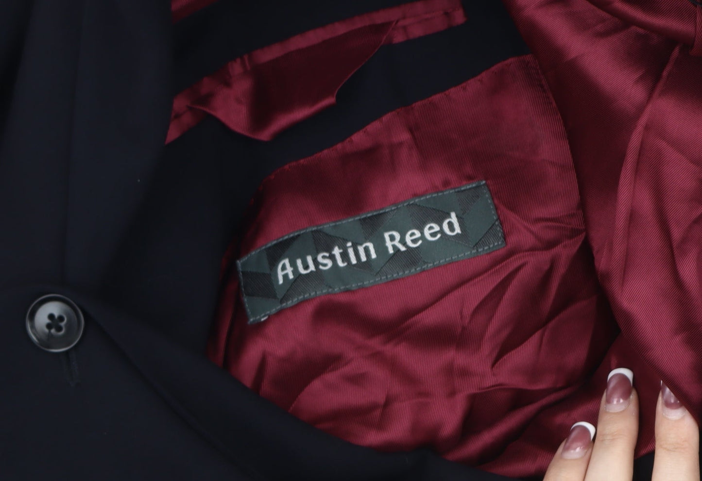 Austin Reed Men's Blue 42R Blazer Jacket Formal