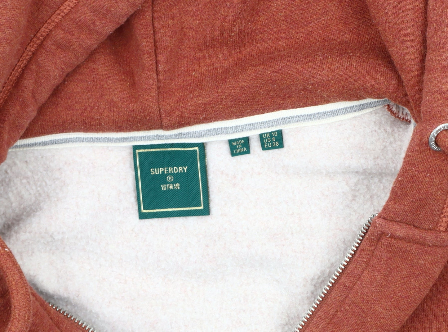 Womens UK Size 10 Superdry Red Basic Jacket