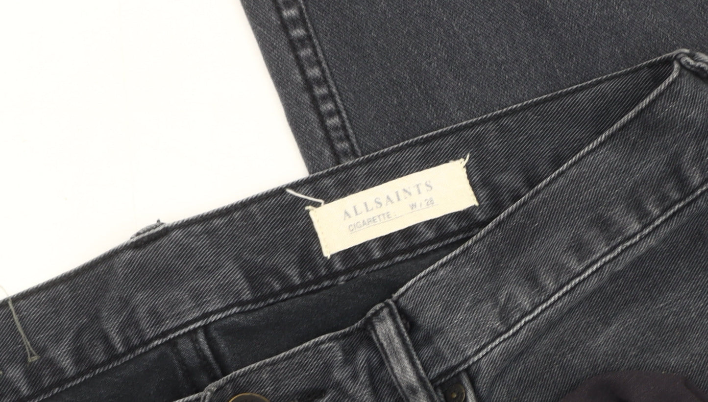 AllSaints Men's Black Skinny Jeans Size 28