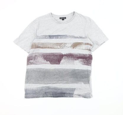 Whistles Men's Grey Graphic Print T-Shirt M