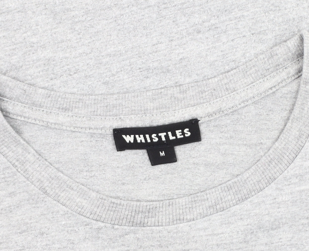 Whistles Men's Grey Graphic Print T-Shirt M